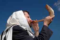 On Rosh Hoshana we blow the shofar in shul